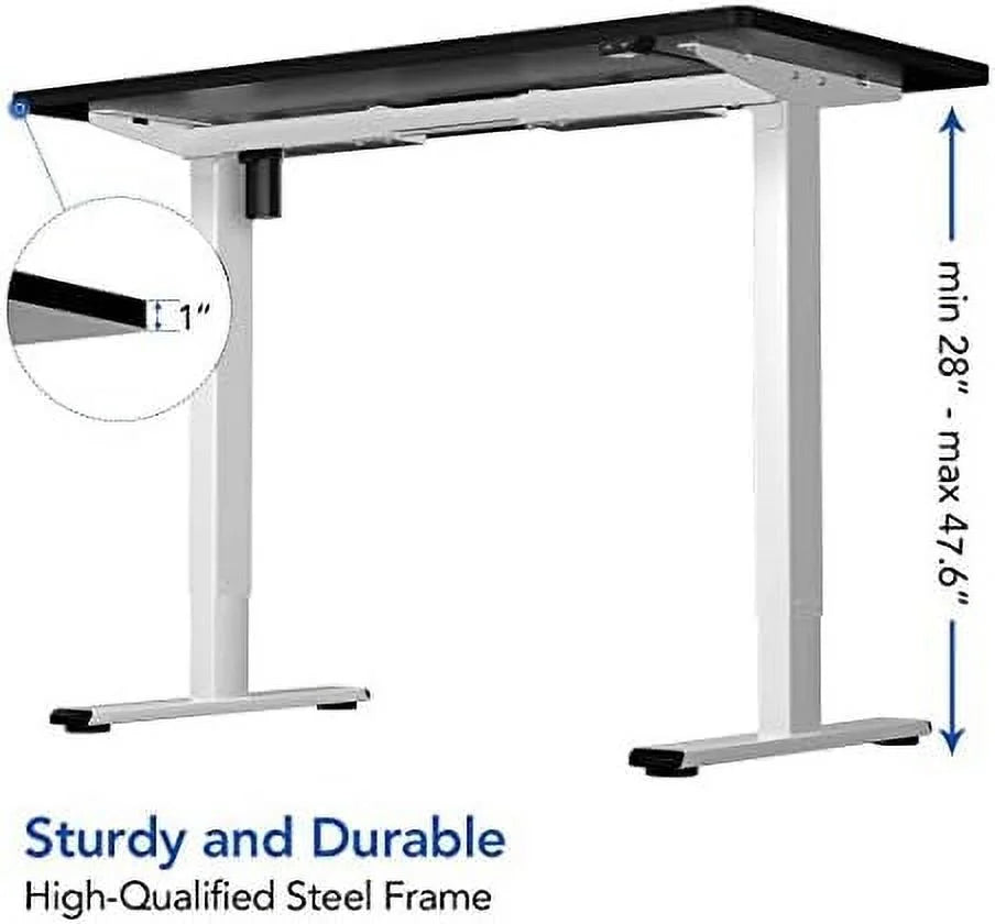 Adjustable Height Desk 40 x 24 Inches Small Standing Desk for Small Space J432