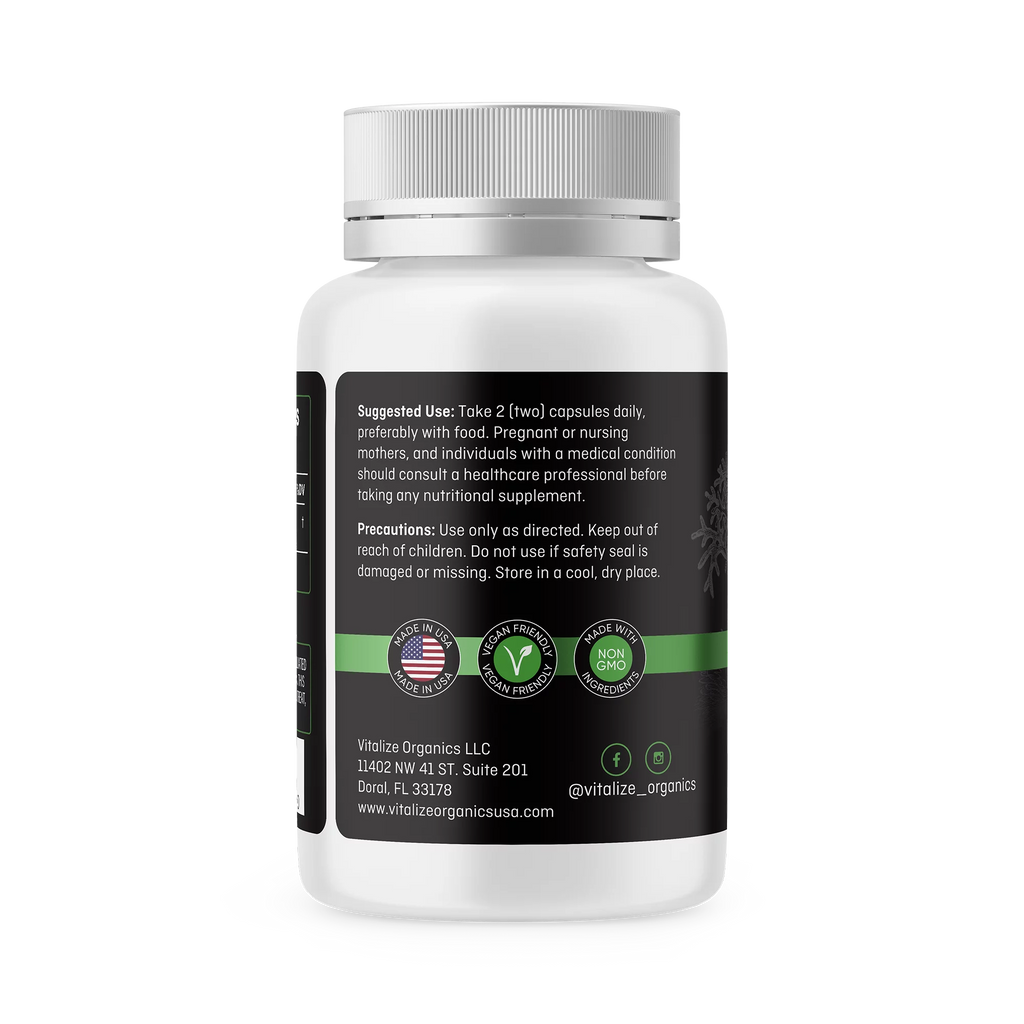 Organic Wildcrafted Irish Sea Moss Vegan Capsules O295