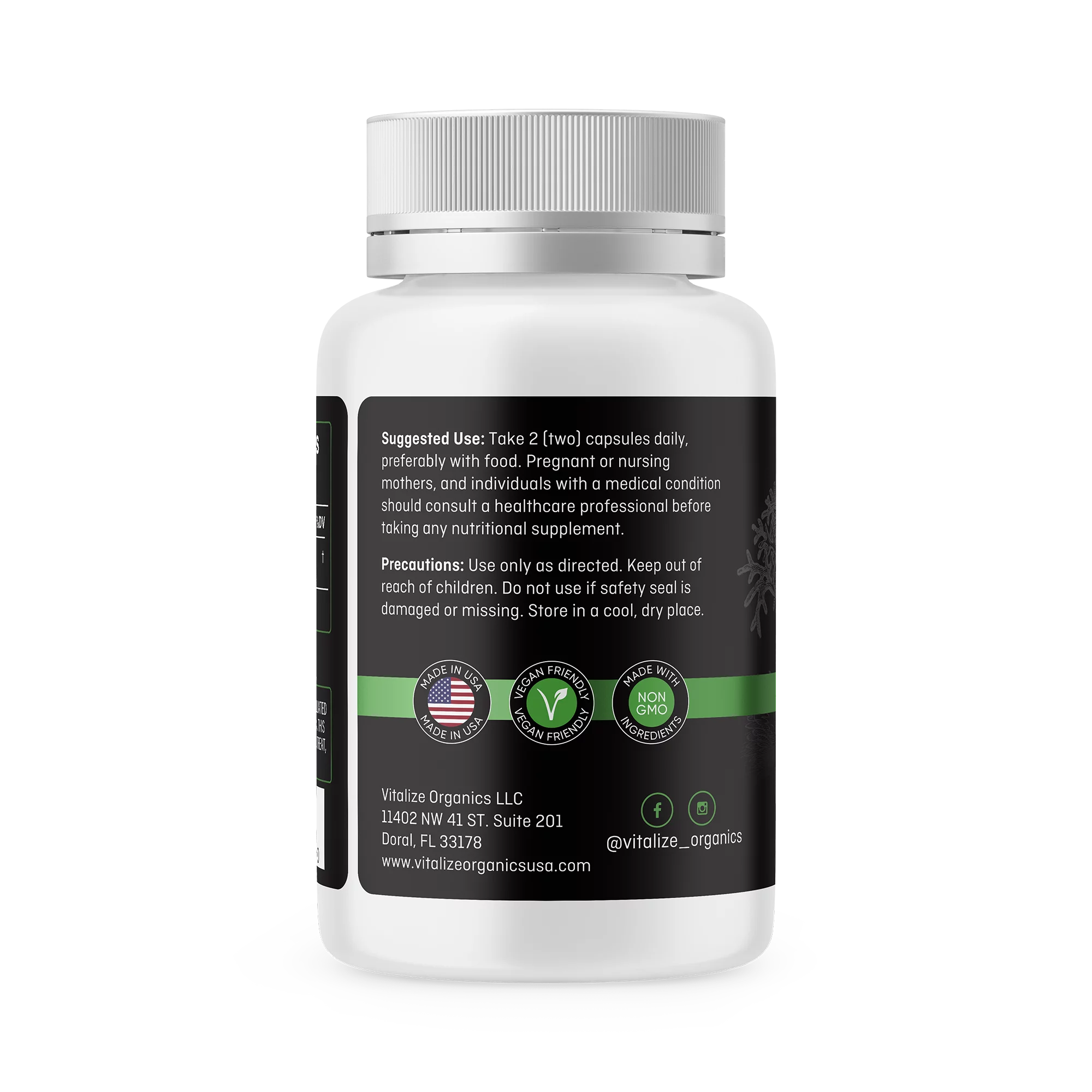 Organic Wildcrafted Irish Sea Moss Vegan Capsules O295