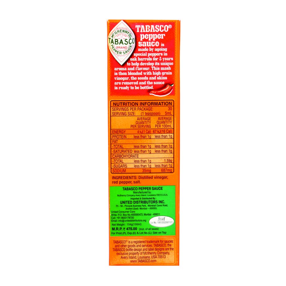 Original Hot Sauce, 5oz Bottle (Pack of 3) K54958