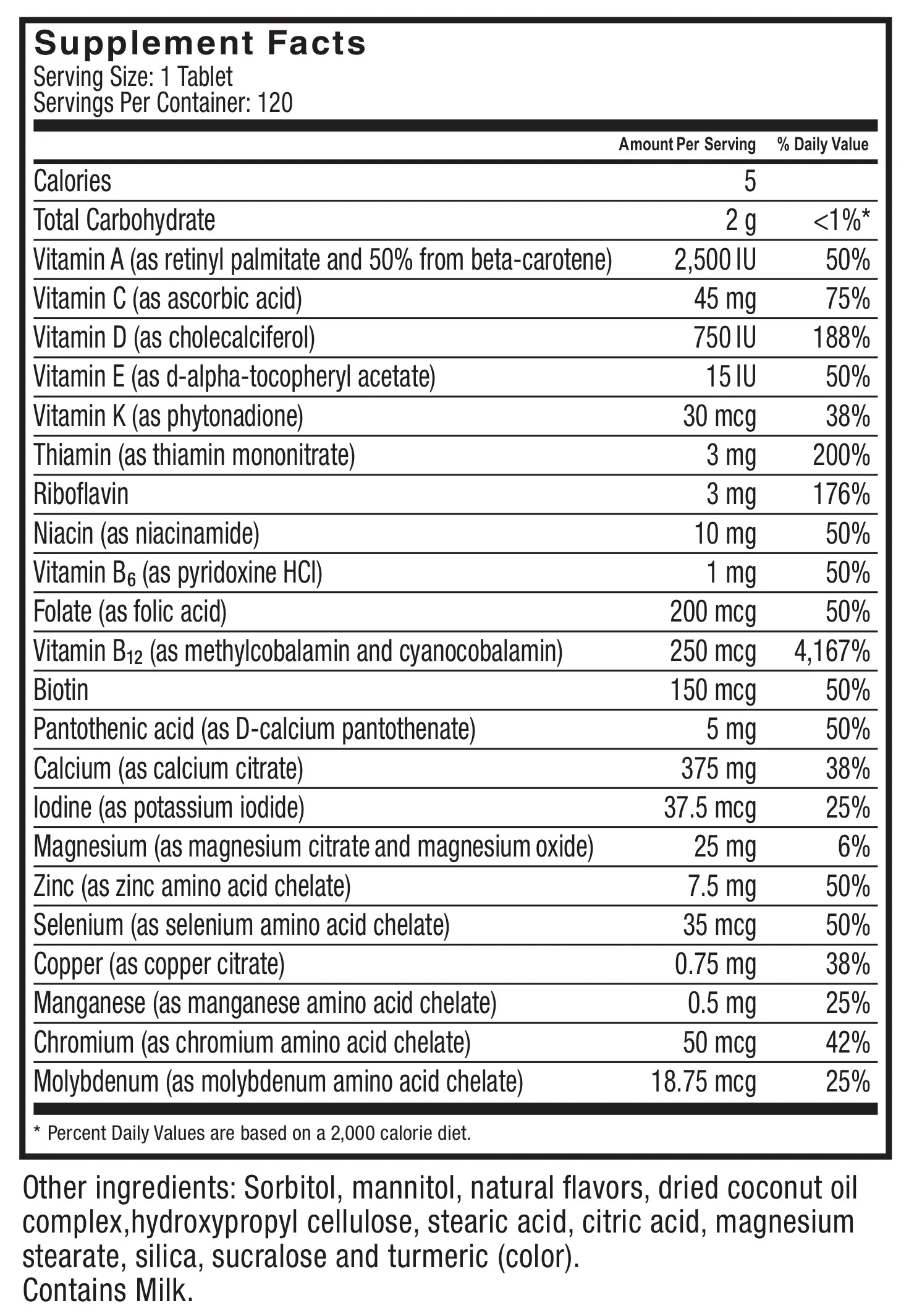Bariatric Multivitamin with Calcium Citrate Chewables, Orange Pineapple, 120 Count H3260