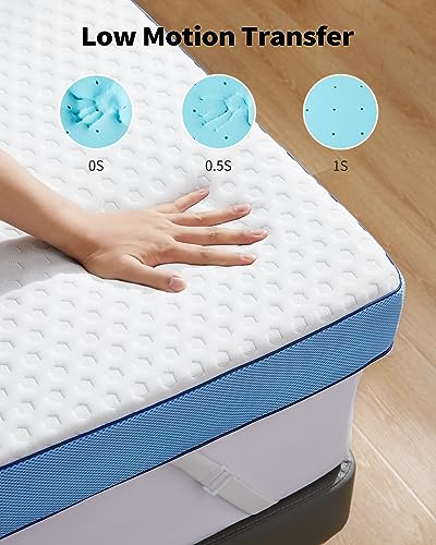 3 Inch Firm Twin Mattress Topper, Cooling Gel Memory Foam with Removable Cover H62983