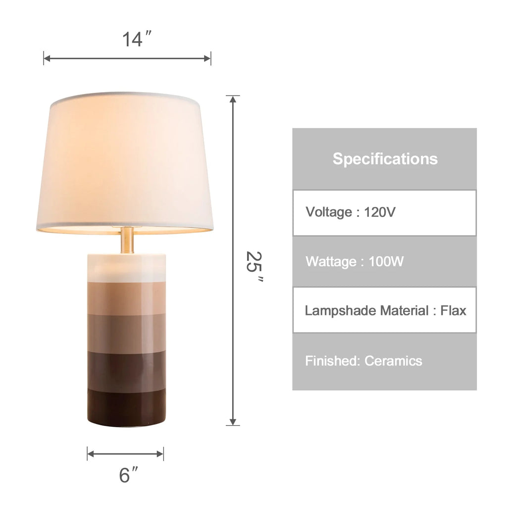 Table Lamps Set of 2 for Living Room, Bedroom, Nightstand J2071
