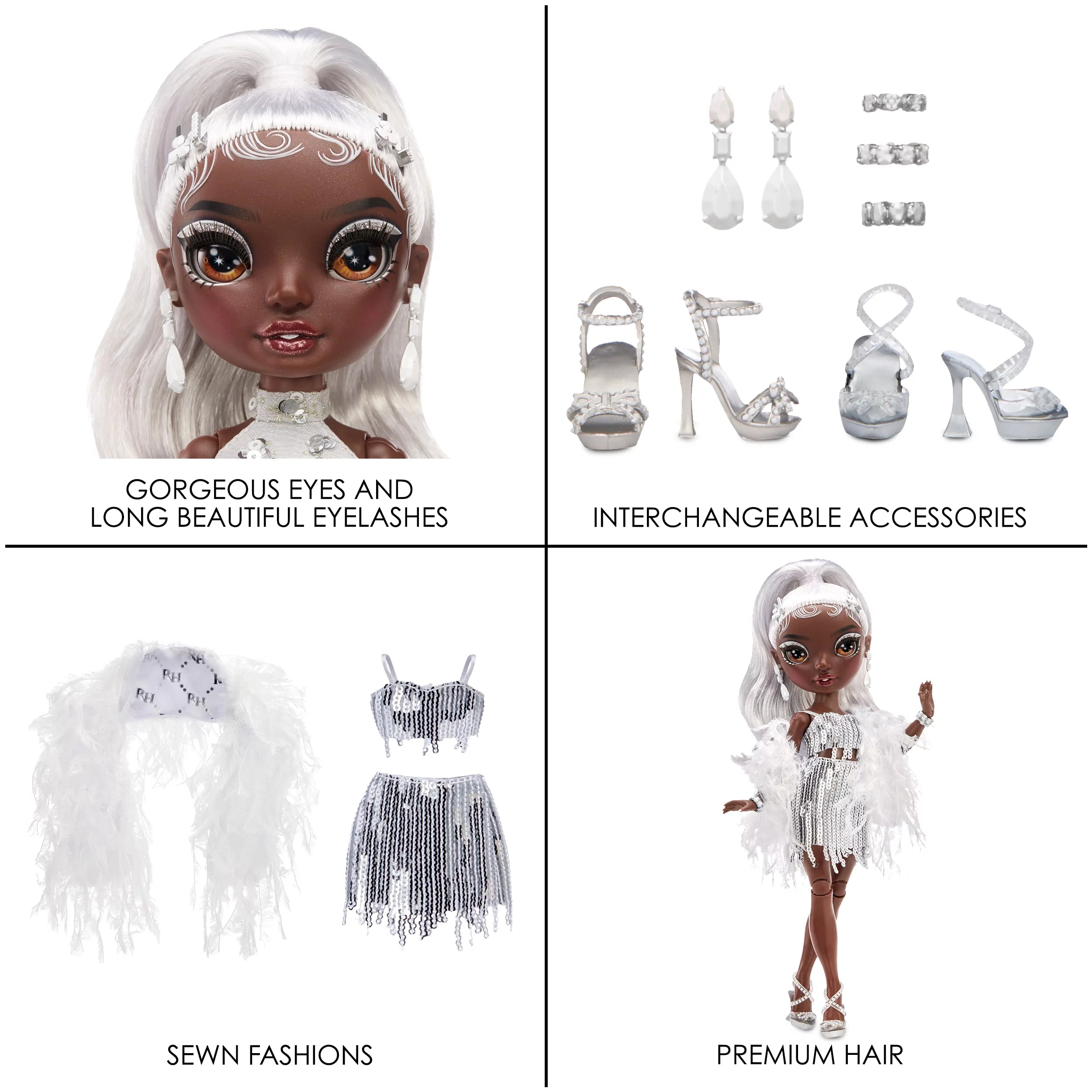 Fashion Doll with 2 Designer Outfits and Vanity Playset G30023