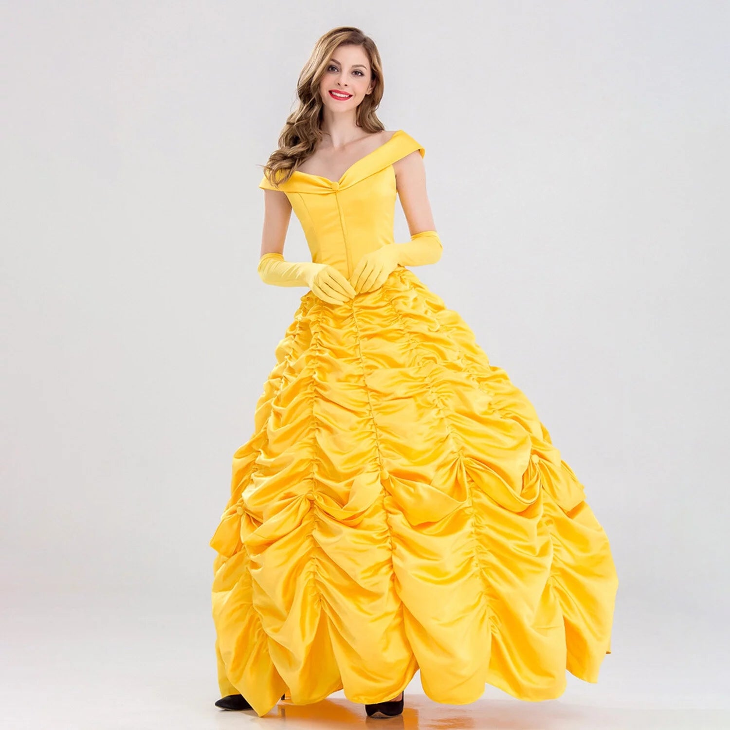 Women's Belle Costume Dress for Halloween Cosplay K415