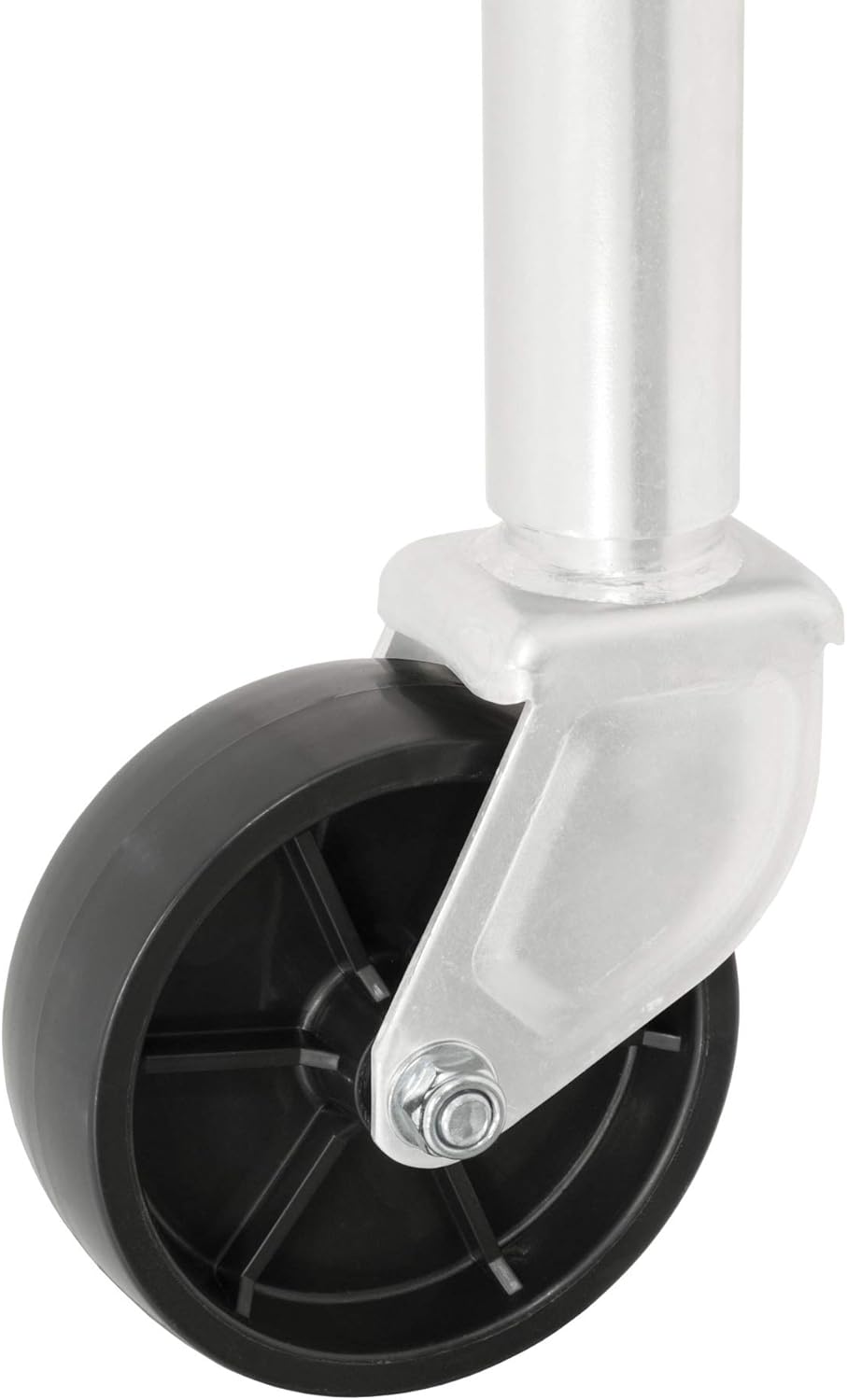6-Inch Replacement Boat Trailer Jack Wheel, Black Plastic N908