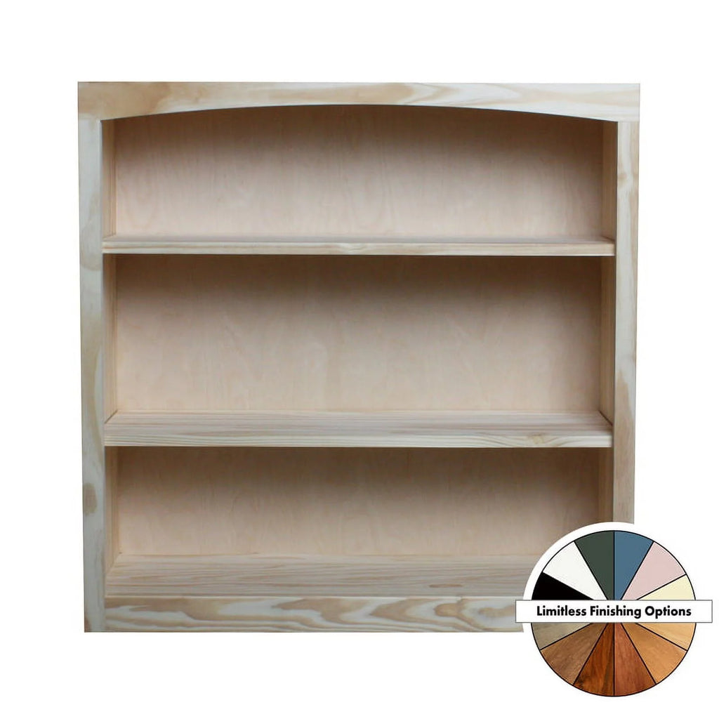 Natural Pine Wood Bookcase 36" x 36" B121174
