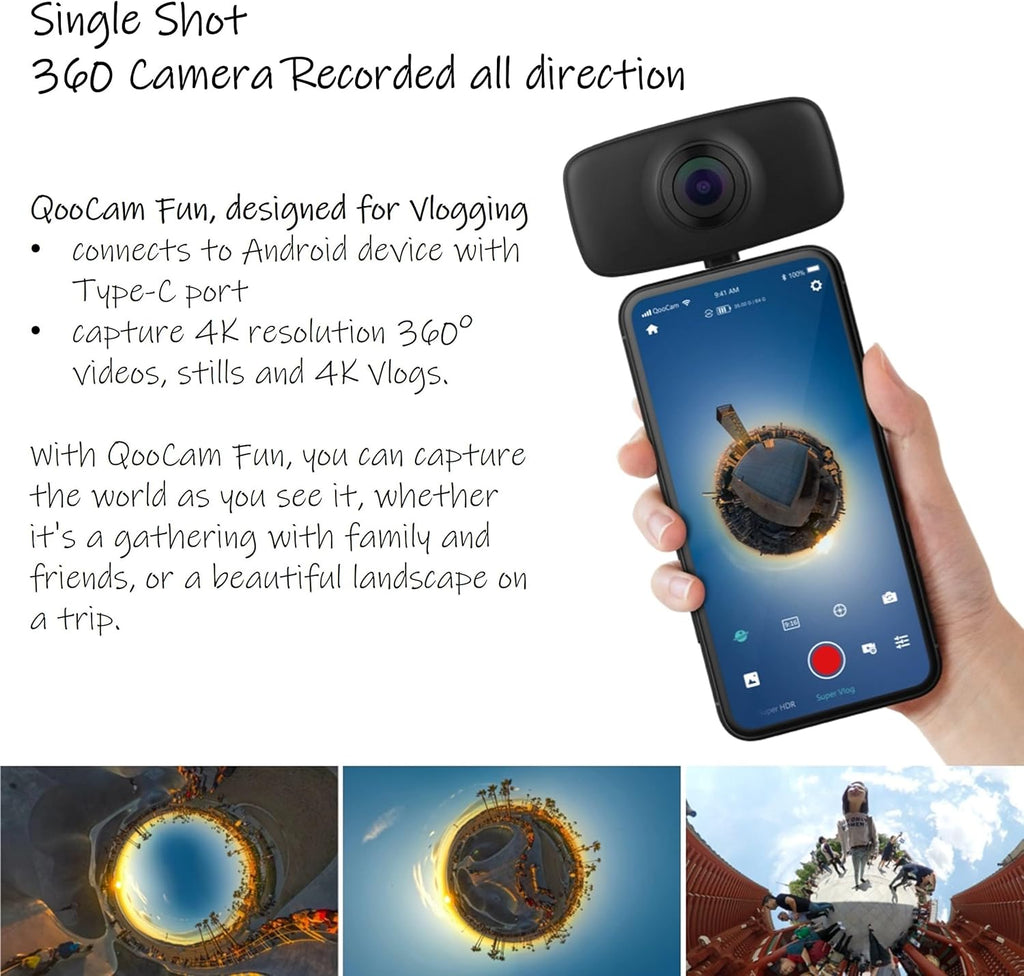 360 Camera with Social Media Live and Full View Capture B643