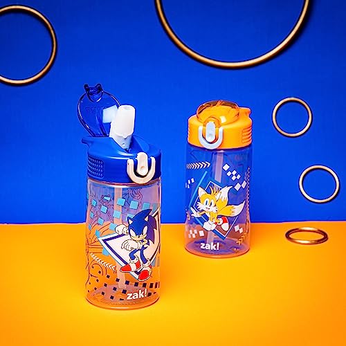Kids Water Bottle with Spout Cover and Carrying Loop, 16 oz, Pack of 2 C7967