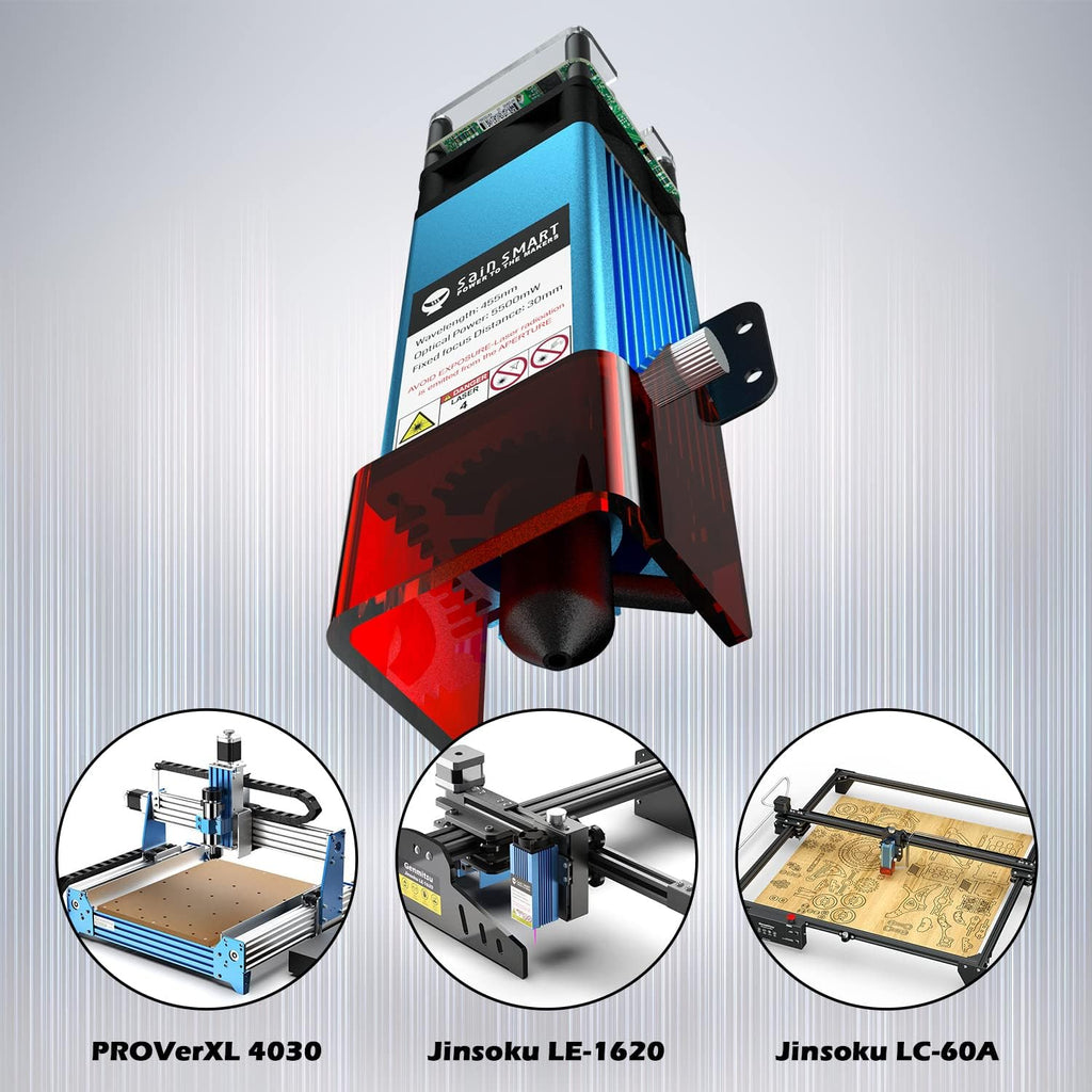 Compressed Spot Laser Module, 0.1mm Laser Spot, 5.5W for CNC Router K2829