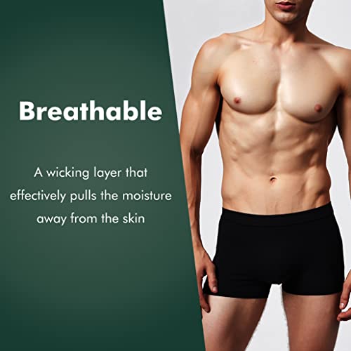 Washable Incontinence Boxer Briefs for Men, 60ML Absorbency, Black M648363