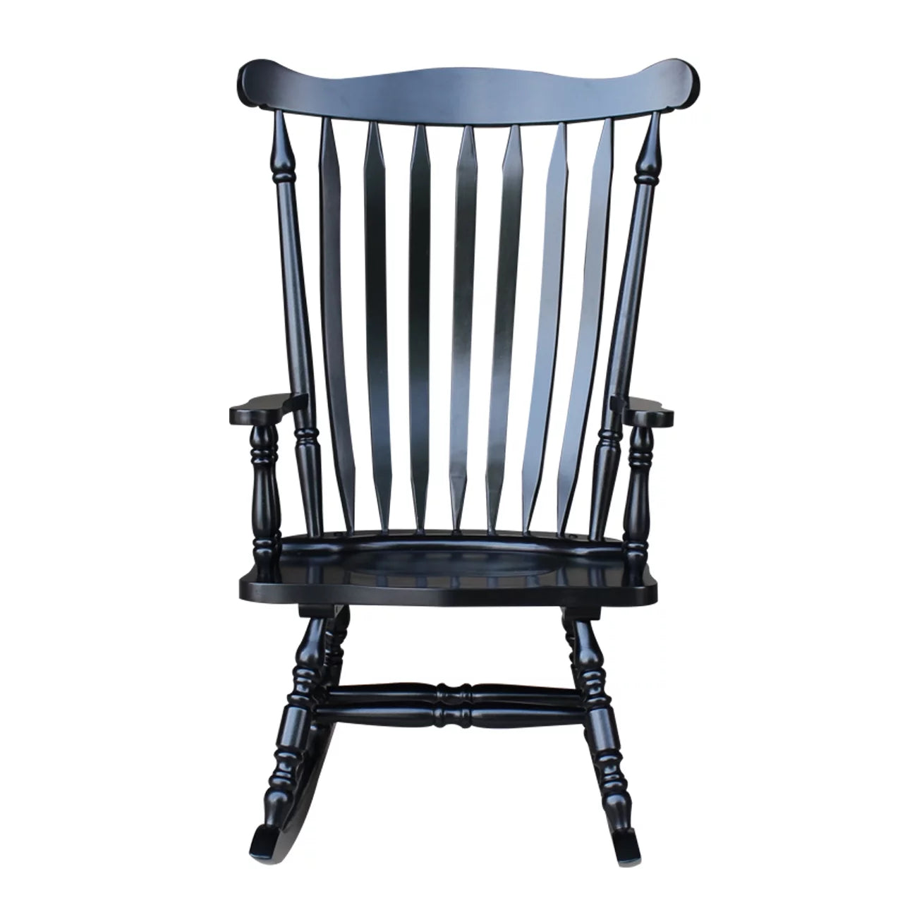 Colonial Rocking Chair, Antique Black J293002