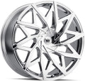 MAZZI Big Easy 372 Chrome 20X8.5 5-110/5-115 35mm 72.6mm Wheel with Painted (0 x 8.5 inches /5 x 110 mm, 35 mm Offset)