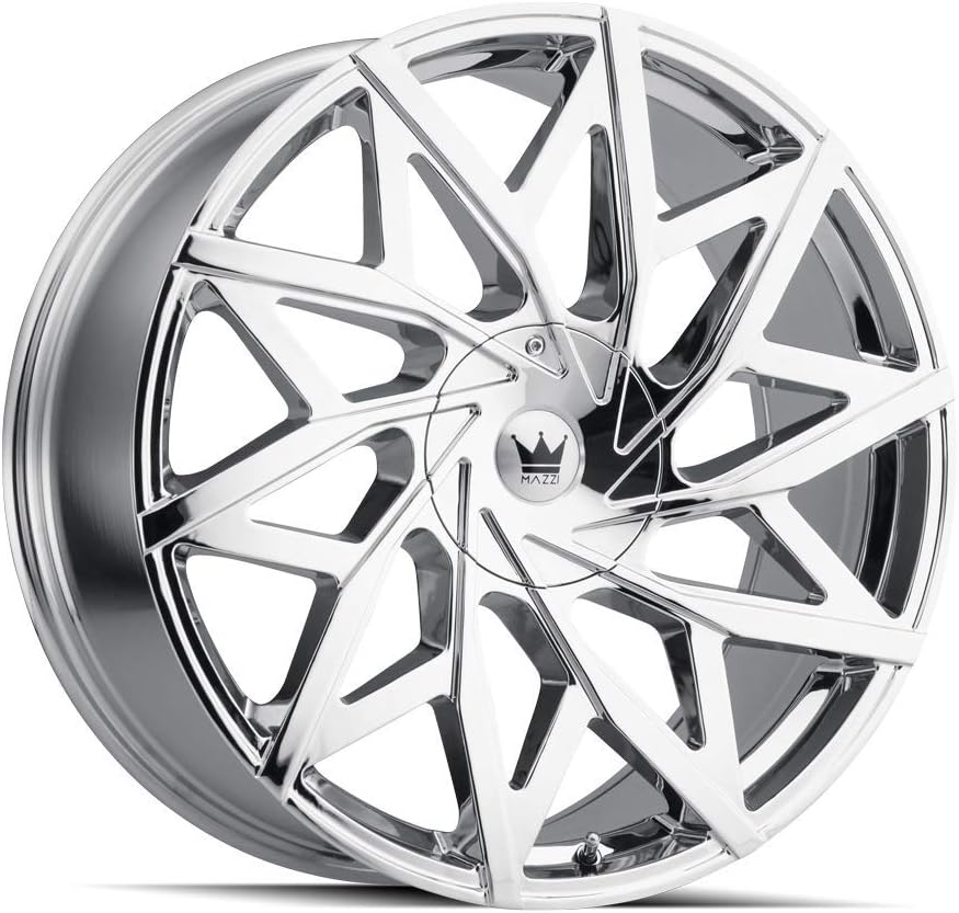 MAZZI Big Easy 372 Chrome 20X8.5 5-110/5-115 35mm 72.6mm Wheel with Painted (0 x 8.5 inches /5 x 110 mm, 35 mm Offset)