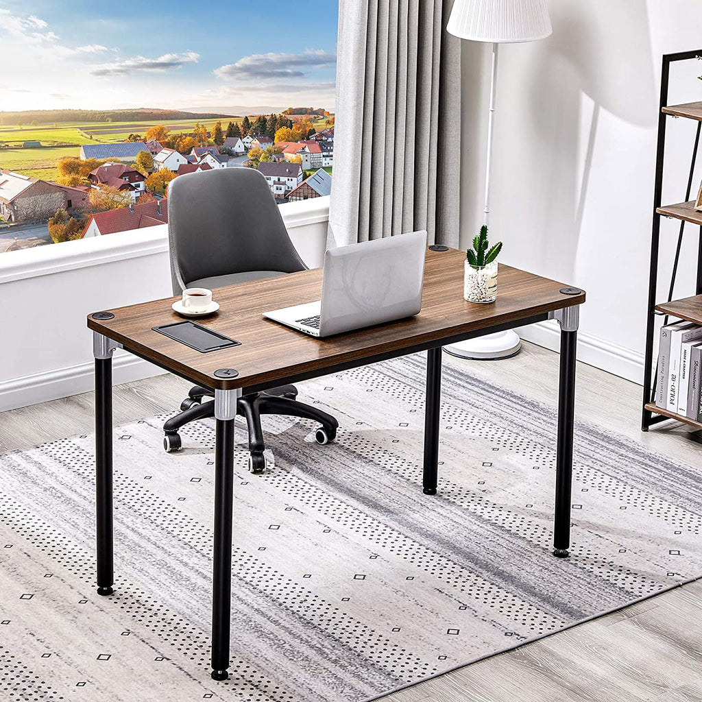 Walnut Computer Desk 47 Inch for Home Office V544709