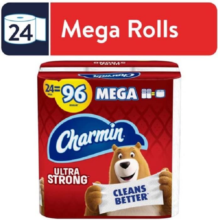 Toilet Paper Ultra Strong, 24 Mega Rolls M684