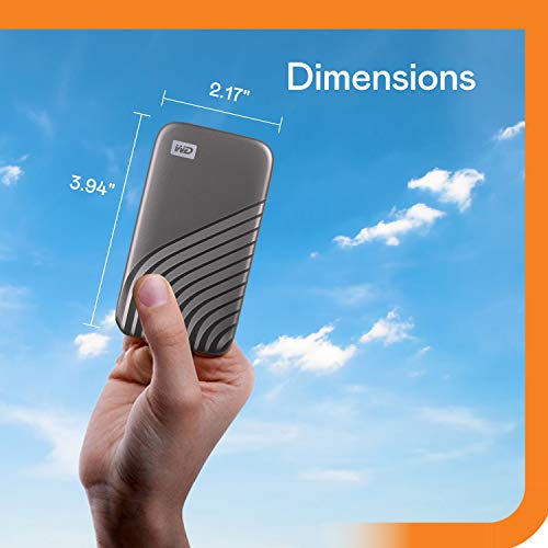 4TB External Portable Solid State Drive, Grey, USB 3.2 Gen-2 O5533