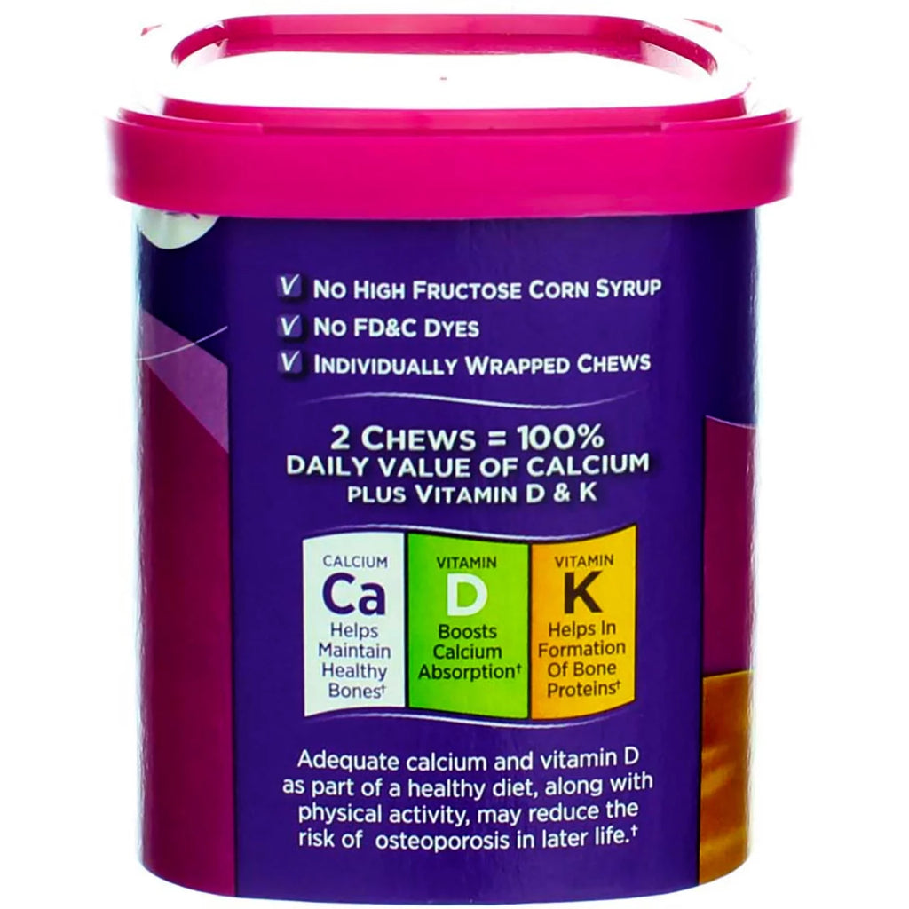 Calcium Soft Chews Caramel, 60 Count (Pack of 3) C917