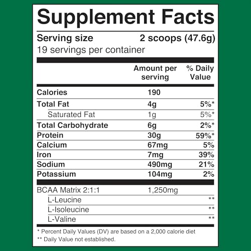 Plant-Based Protein Supplement, 2 lbs, Vegan, Non-GMO, Pea & Quinoa Blend, Vanilla Q833