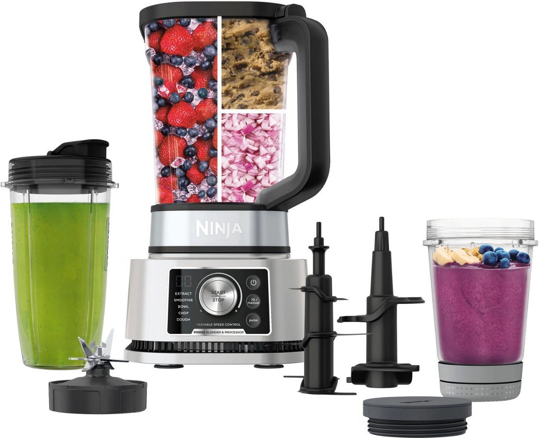 Power Blender & Processor System, Smoothie Bowl Maker & Nutrient Extractor - Silver