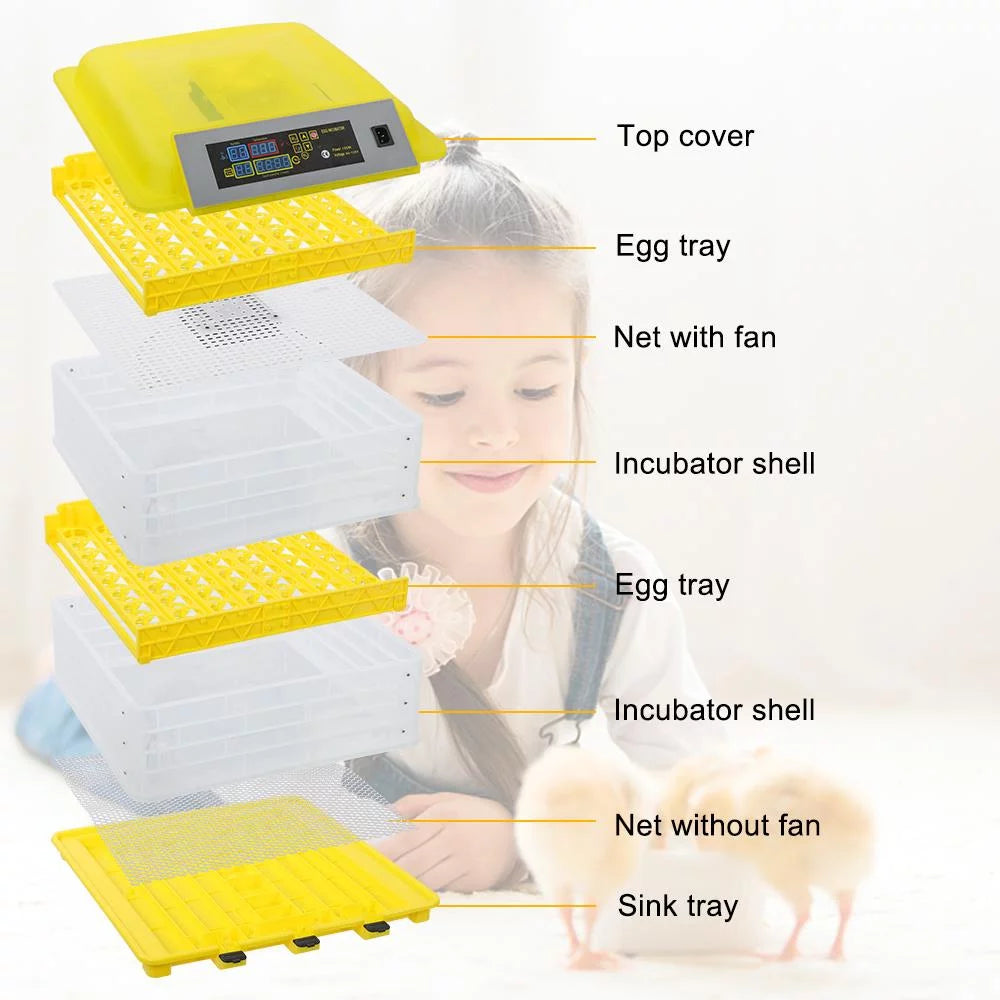 112 Egg Automatic Incubator Digital Poultry Hatcher V415334