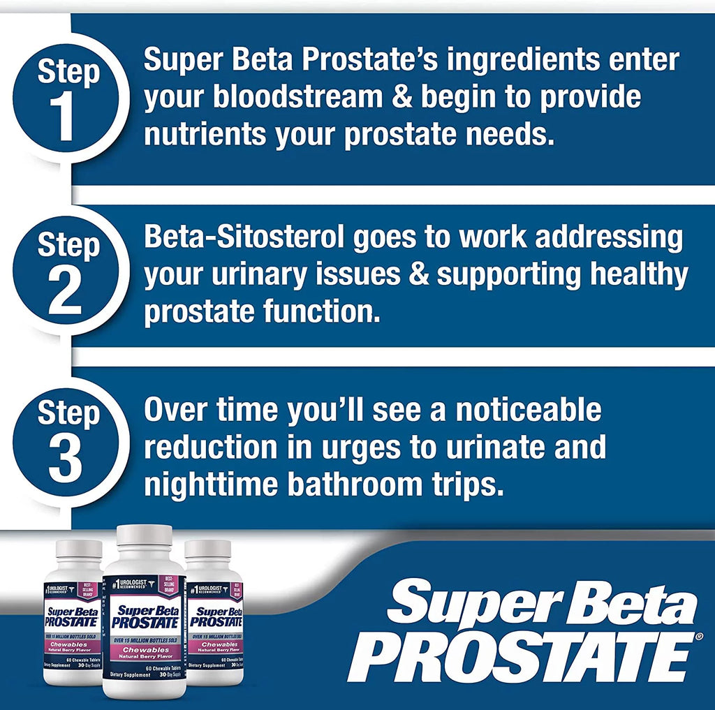 Beta Prostate Supplement with Beta-Sitosterol, 60 Chewable Tablets N5383