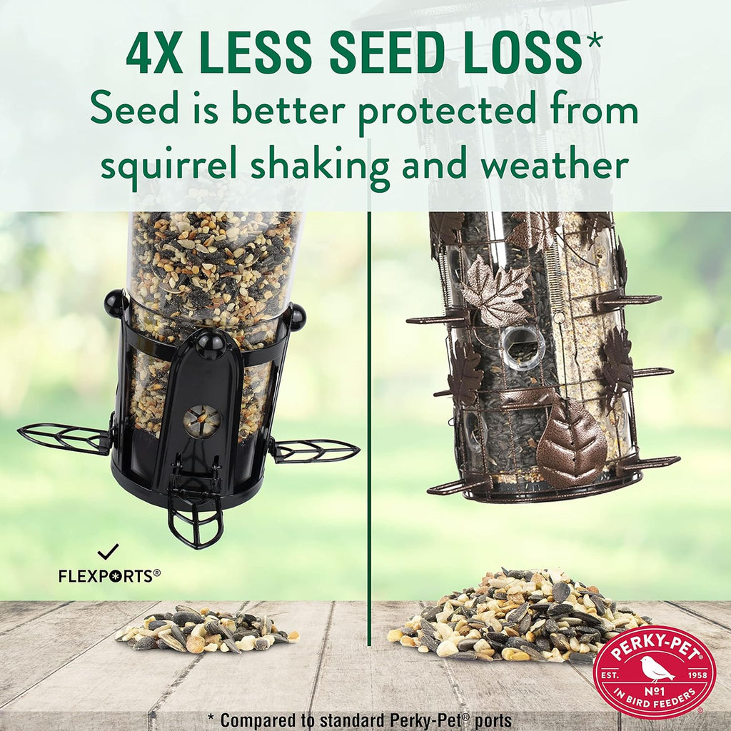 Squirrel Proof Wild Bird Feeder with Weight-Activated Perches, 3LB Seed Capacity I29634