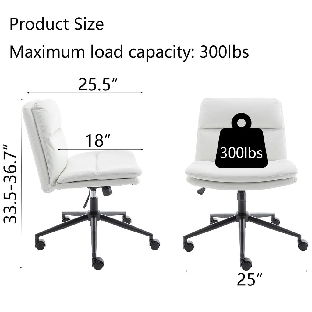 Criss Cross Chair with Wheels, Ergonomic Home Office Desk Chair L577794