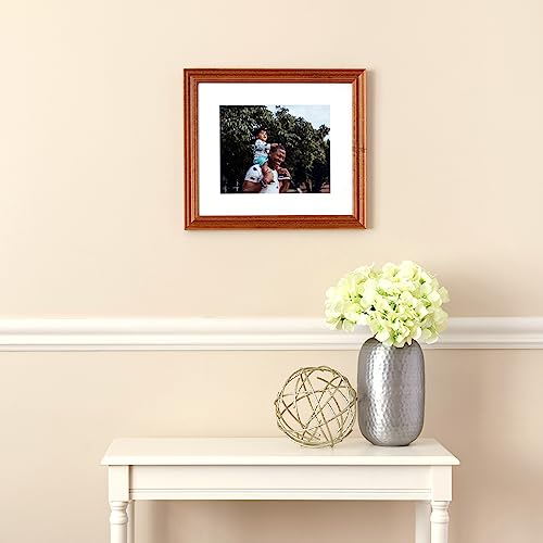 20x25 cm Brown Wood Picture Frame with Glass K9705