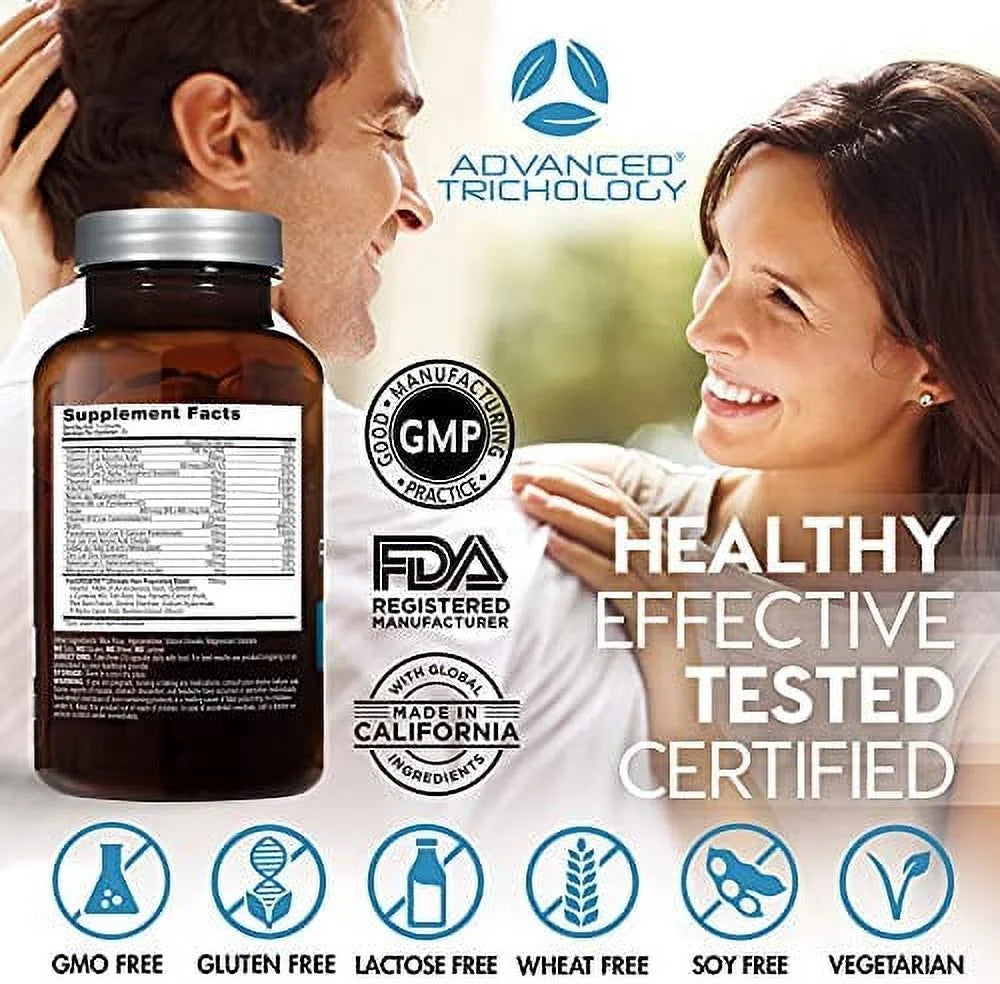 Hair Growth Vitamin with Biotin, Vegan Formula W5863