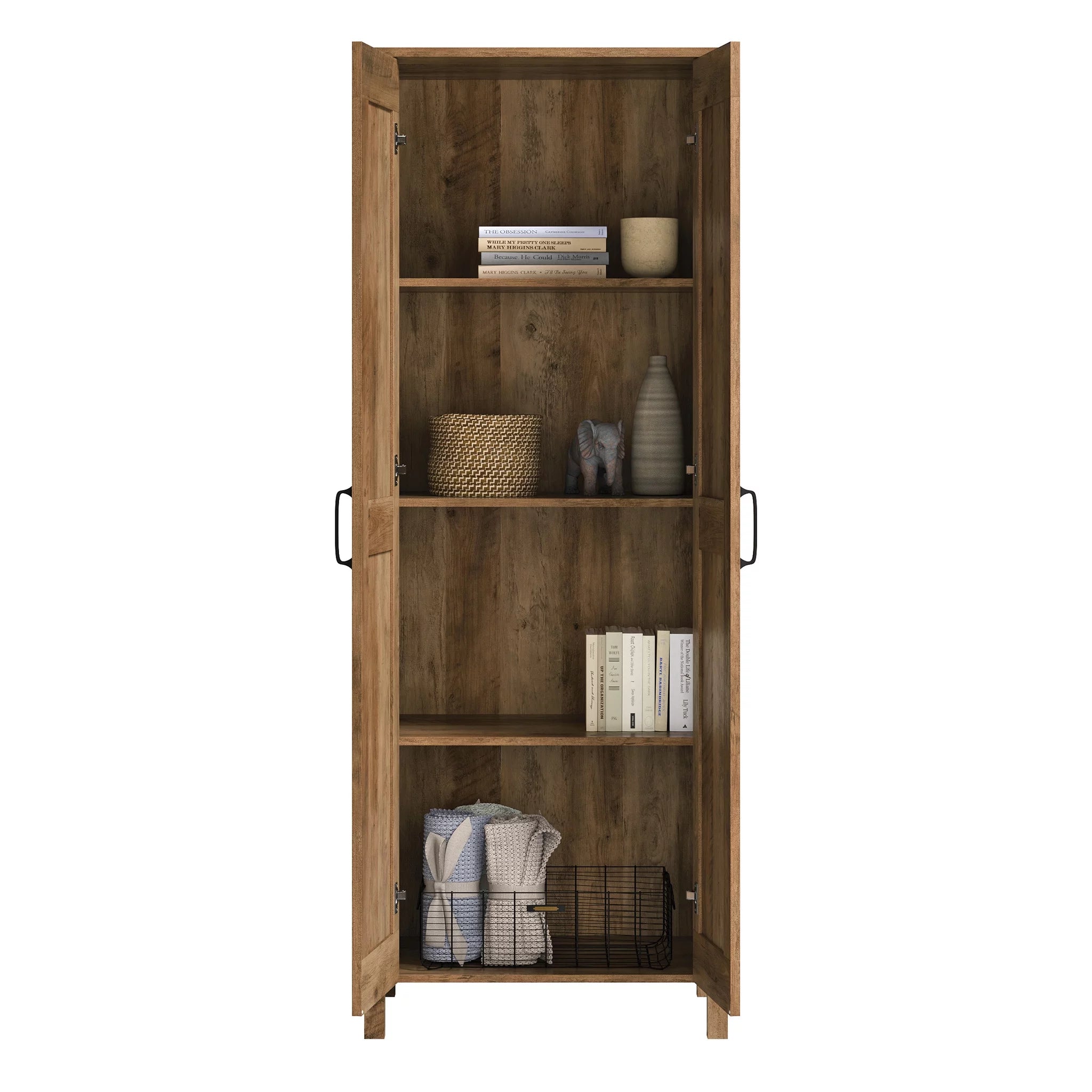 Two-Door Storage Cabinet, Rural Pine Finish H305