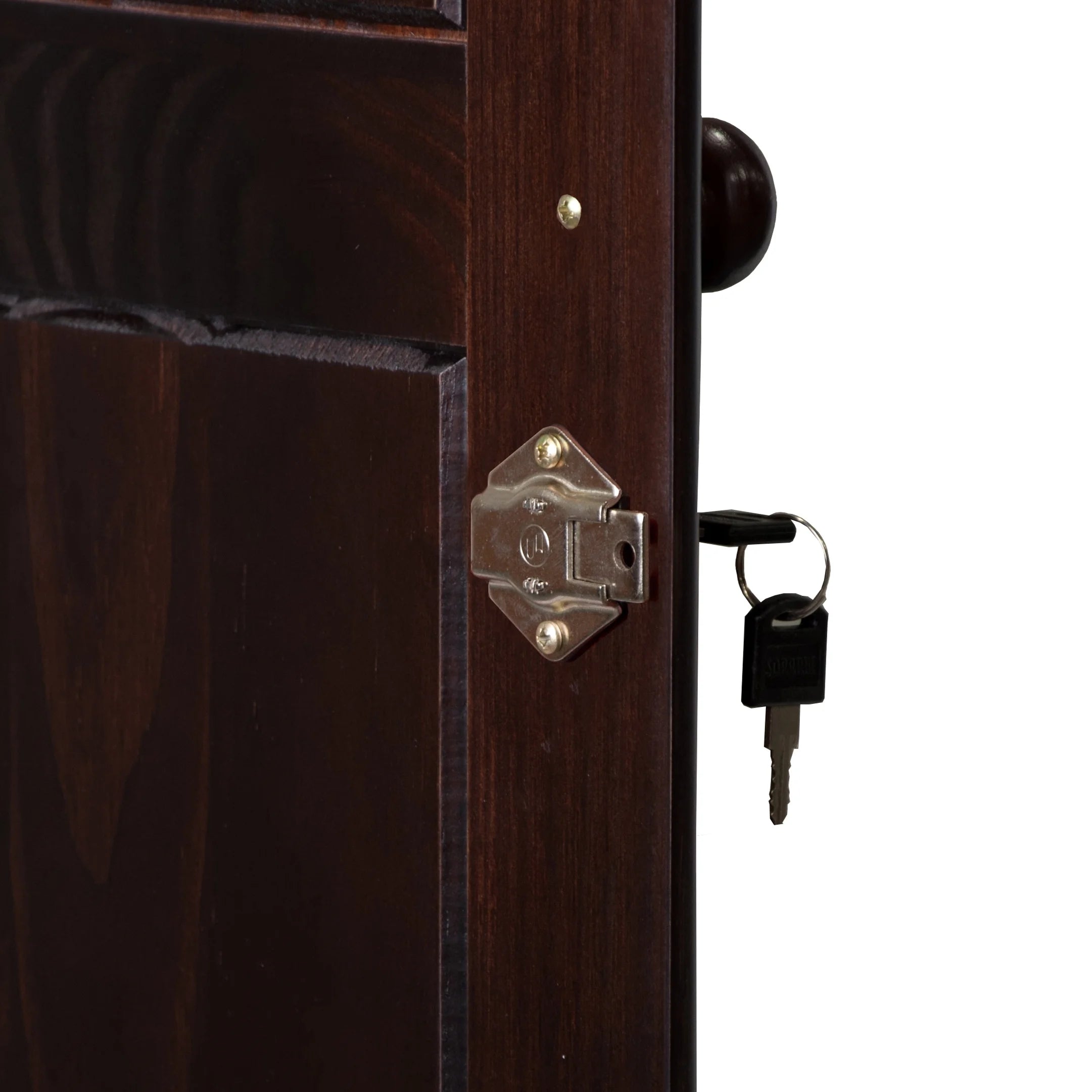 Solid Wood Wardrobe Armoire with Knobs Y23555
