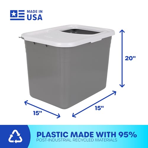 Top Entry Cat Litter Box with Filter Lid B55534