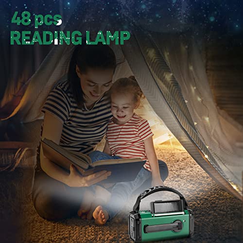 Emergency Weather Radio with Solar Hand Crank and Power Bank F786