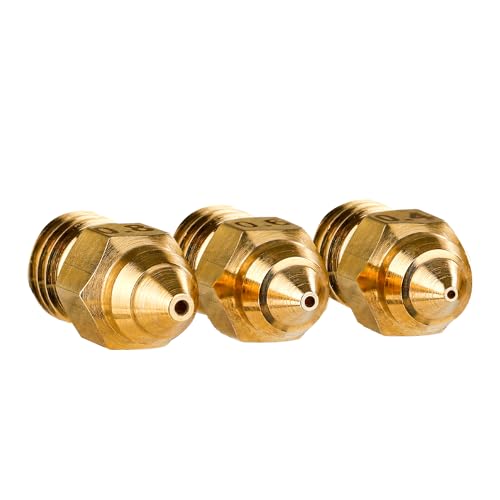 3D Printer Brass Nozzles Kit 0.4mm 0.6mm 0.8mm with Storage Box, Pack of 8 M4400