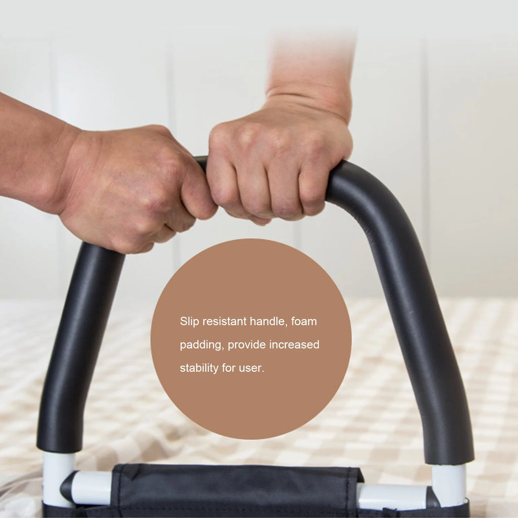 Bed Rail for Elderly Safety, Adjustable Bed Side Handrail with Storage Bag Y74964