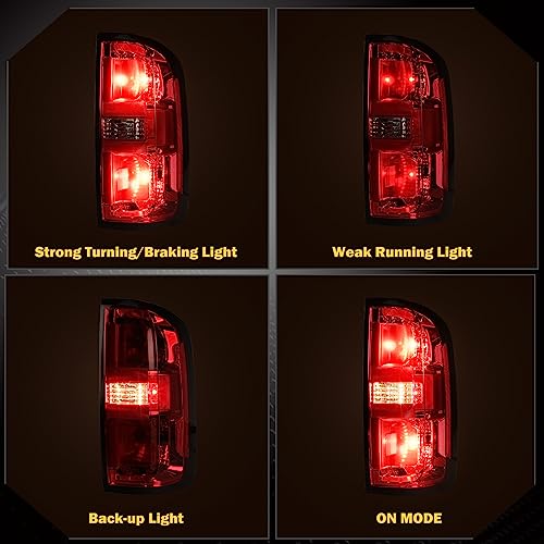 Tail Light Assembly for 2015-2022 Chevy Colorado, Red Clear Lens, Driver Left Side P469