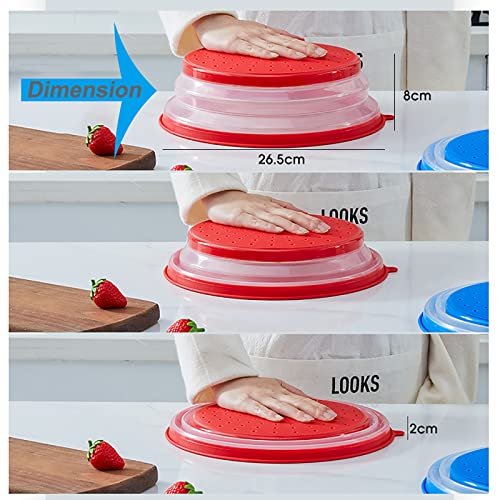 Collapsible Microwave Splatter Cover with Vent, 10.5 Inch Plate Lid, BPA Free Q639152