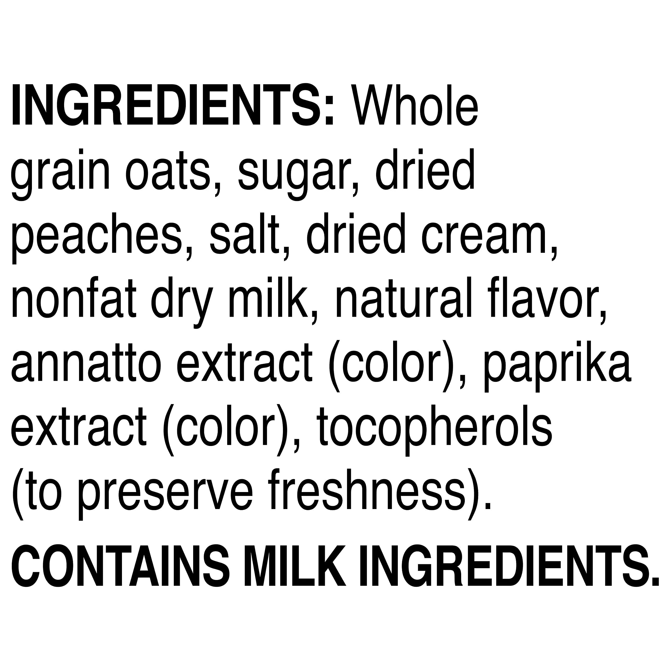 Instant Oatmeal, Peaches & Cream, 2-Pack J603403