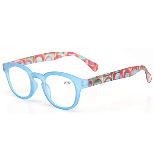 Reading Glasses 5 Pack Unisex Spring Hinge Pattern Design C86045