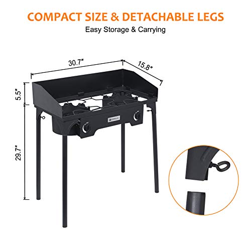 Single Propane Burner for Camping Outdoor Cooking X4528