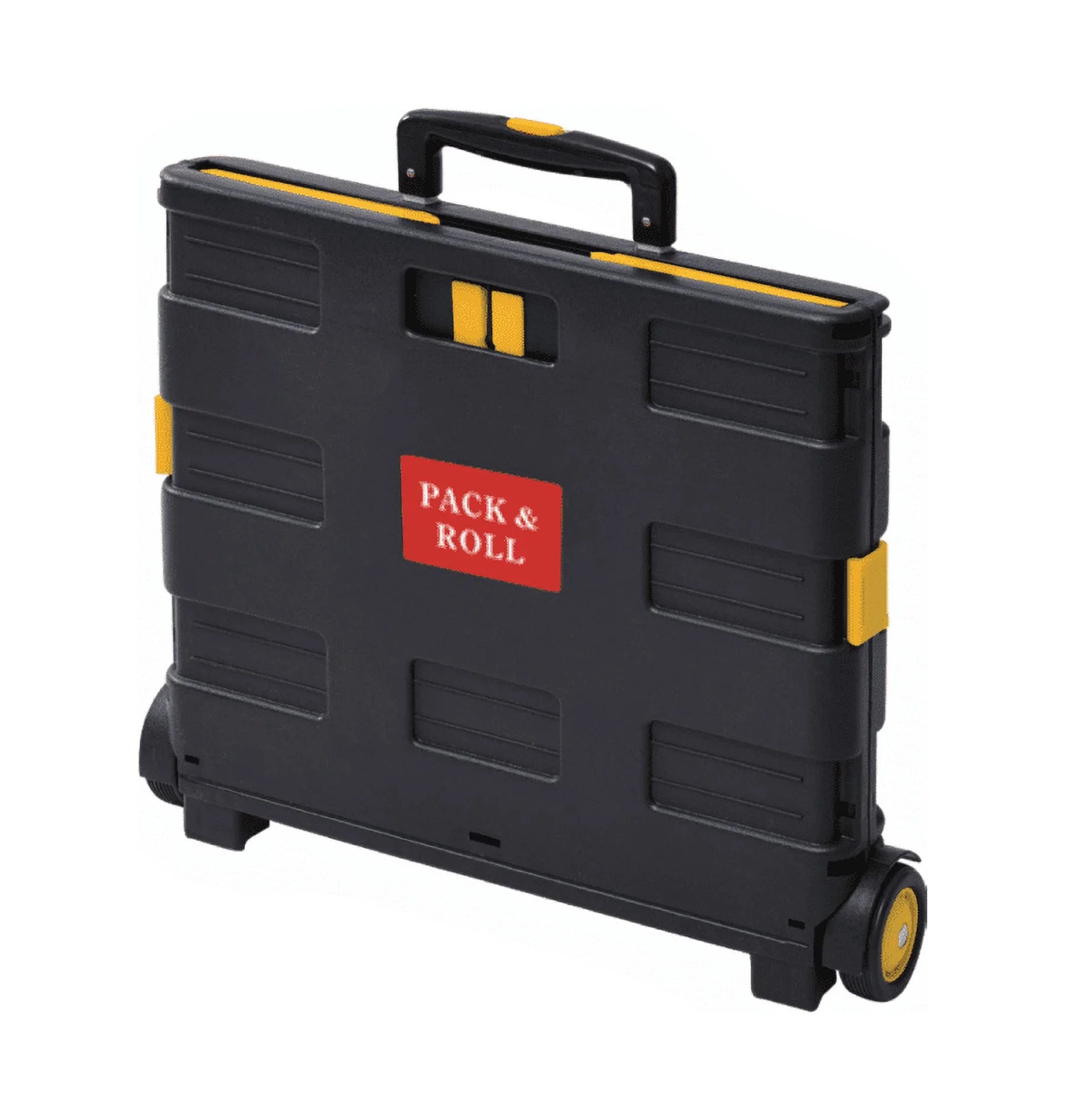 Folding Shopping Cart Portable Utility Trolley Collapsible Grocery Basket on Wheels O779456