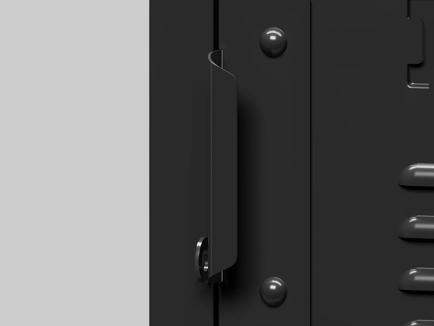 Metal Storage Cabinet, 5-Door Lockable, 72" Tall for Office, Gym, School, Home H1543