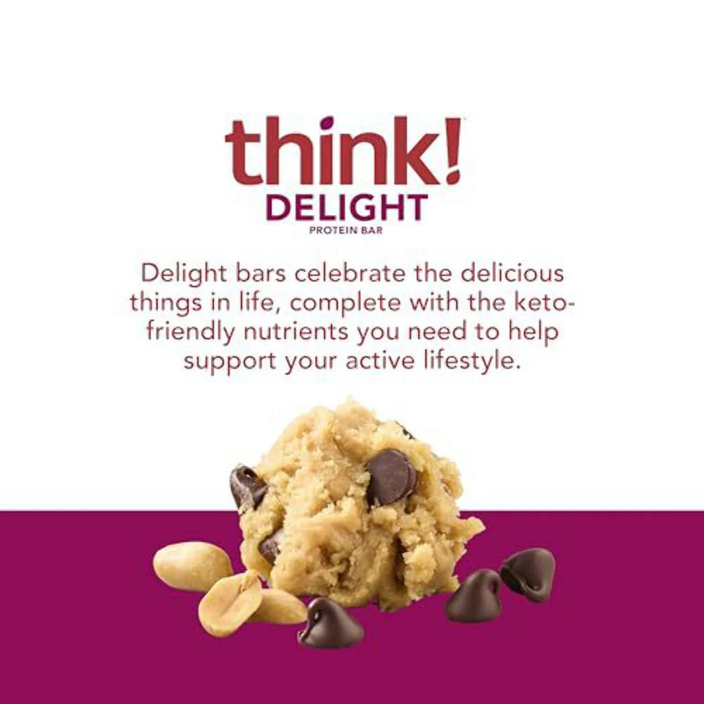 Keto Protein Bars, Chocolate Peanut Butter Cookie Dough, 10 Bars P9528