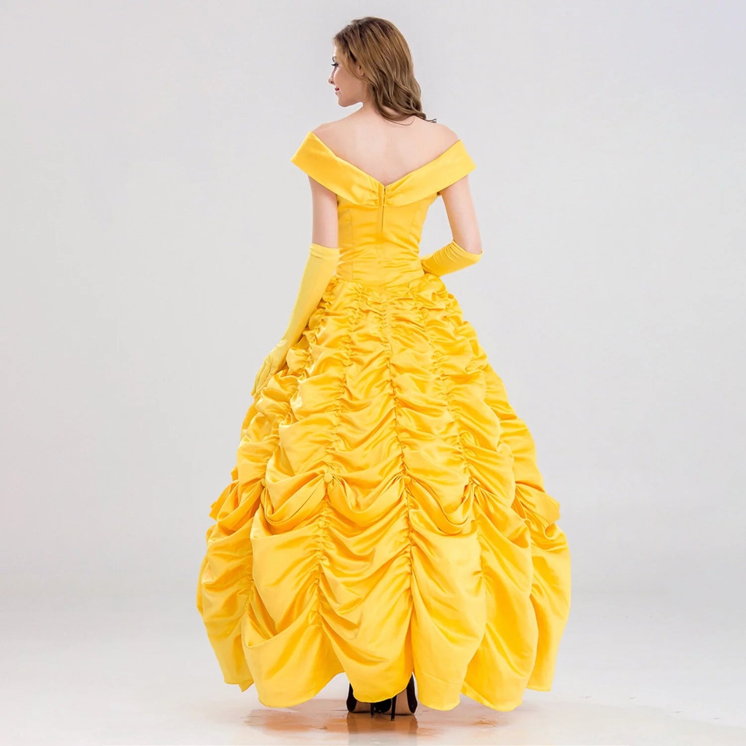 Women's Belle Costume Dress for Halloween Cosplay K415