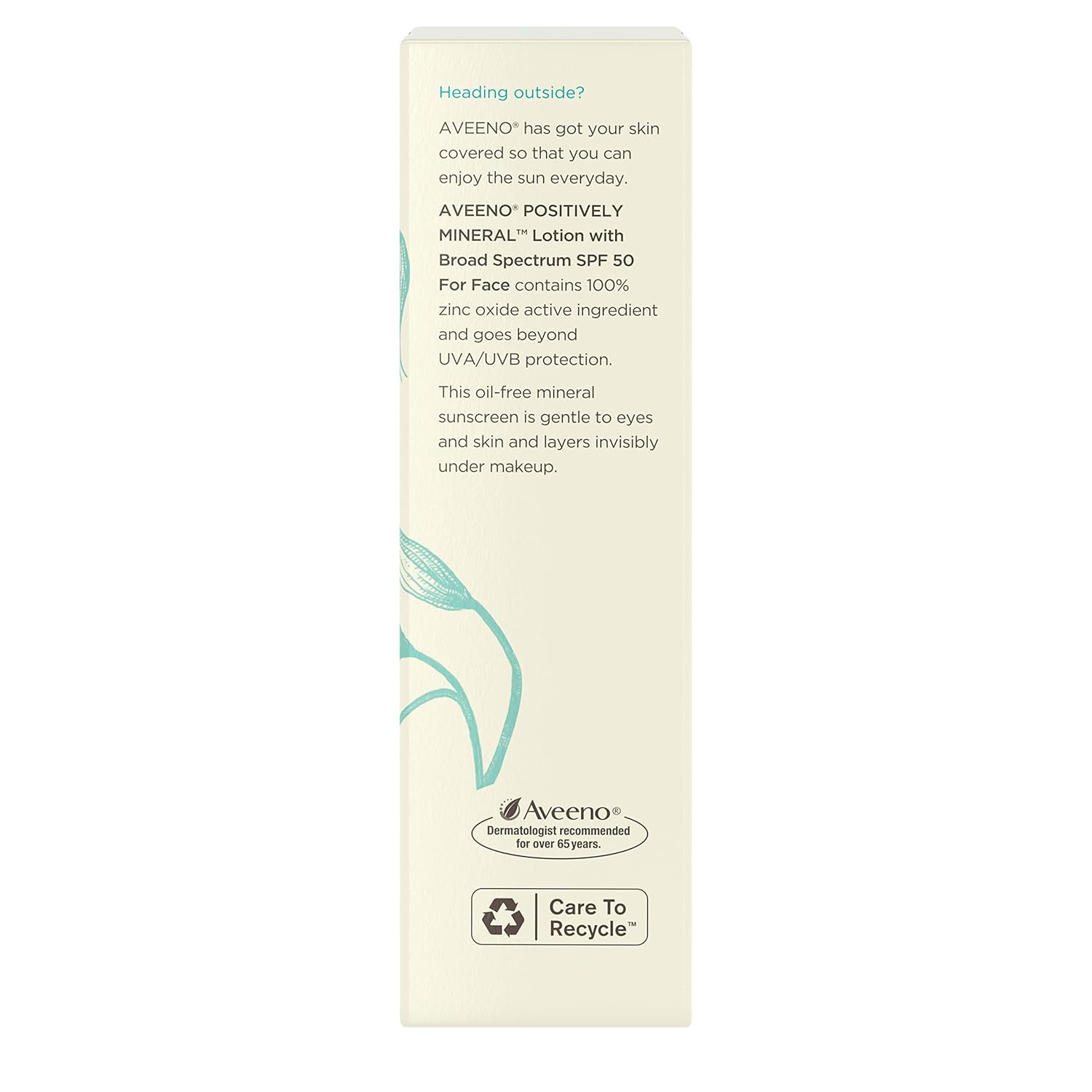 Mineral Sunscreen Lotion SPF 50 for Face, Lightweight, Travel-Size 2 fl. oz N764