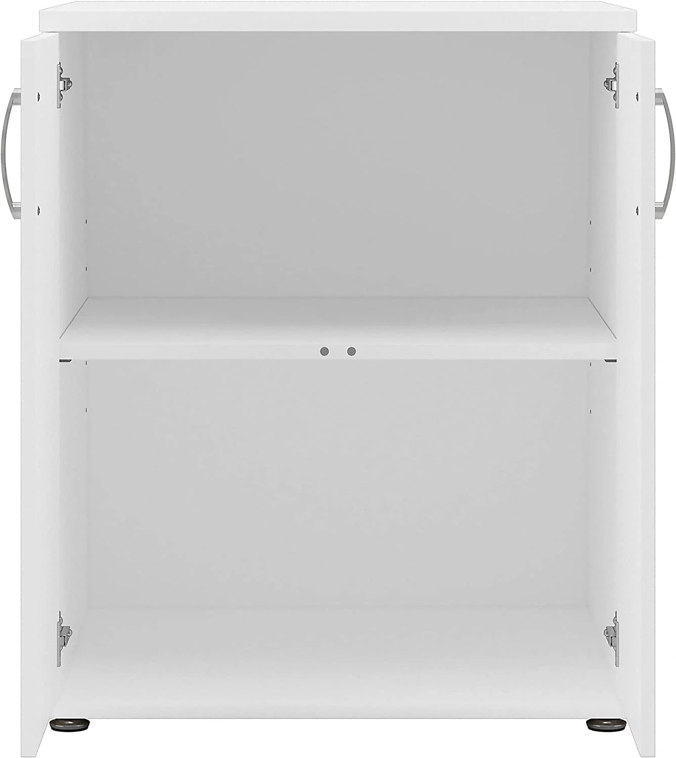 White Laundry Room Cabinet with Doors X446045
