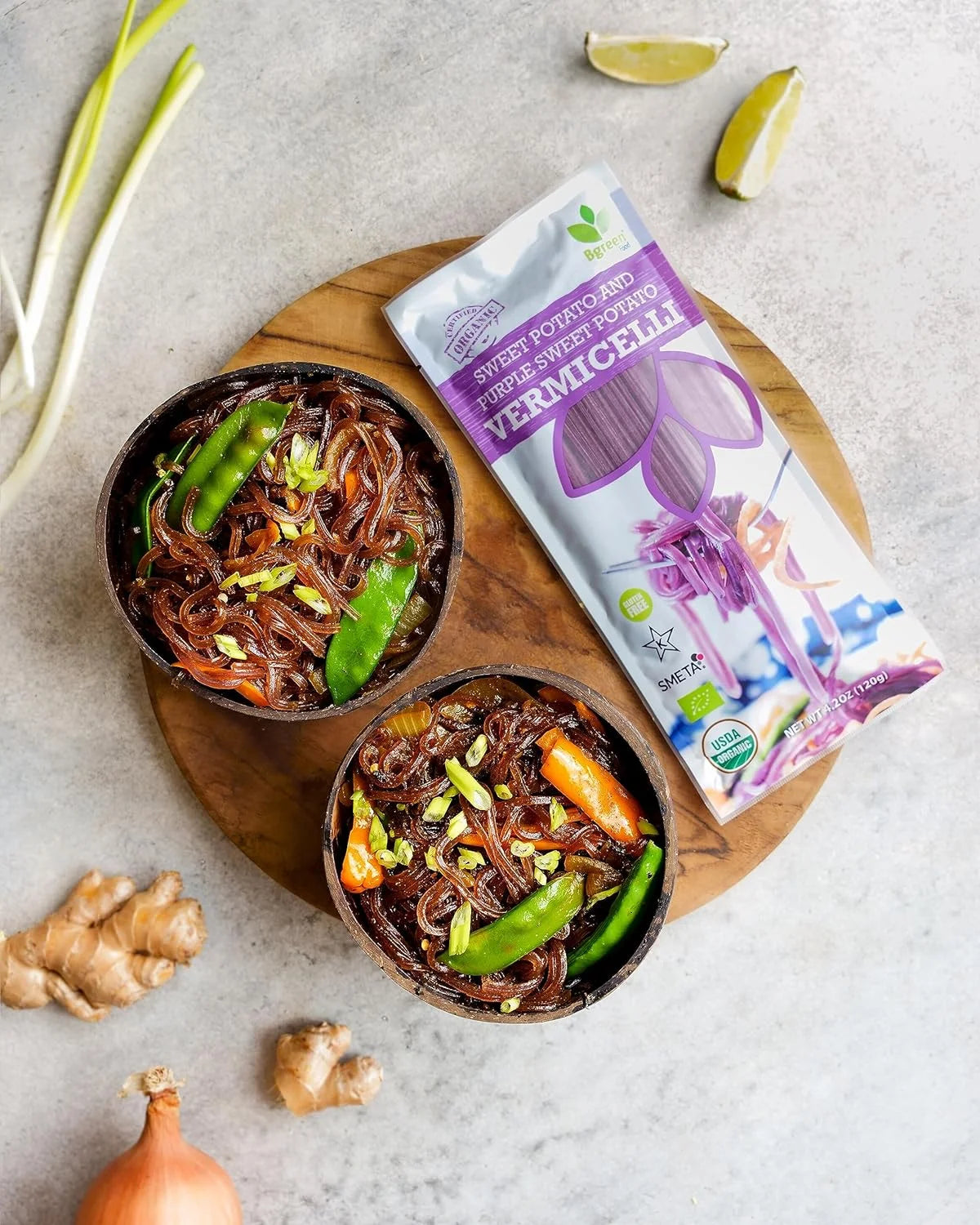 Purple Yam & Sweet Potato Vermicelli, 6 Pack M3375