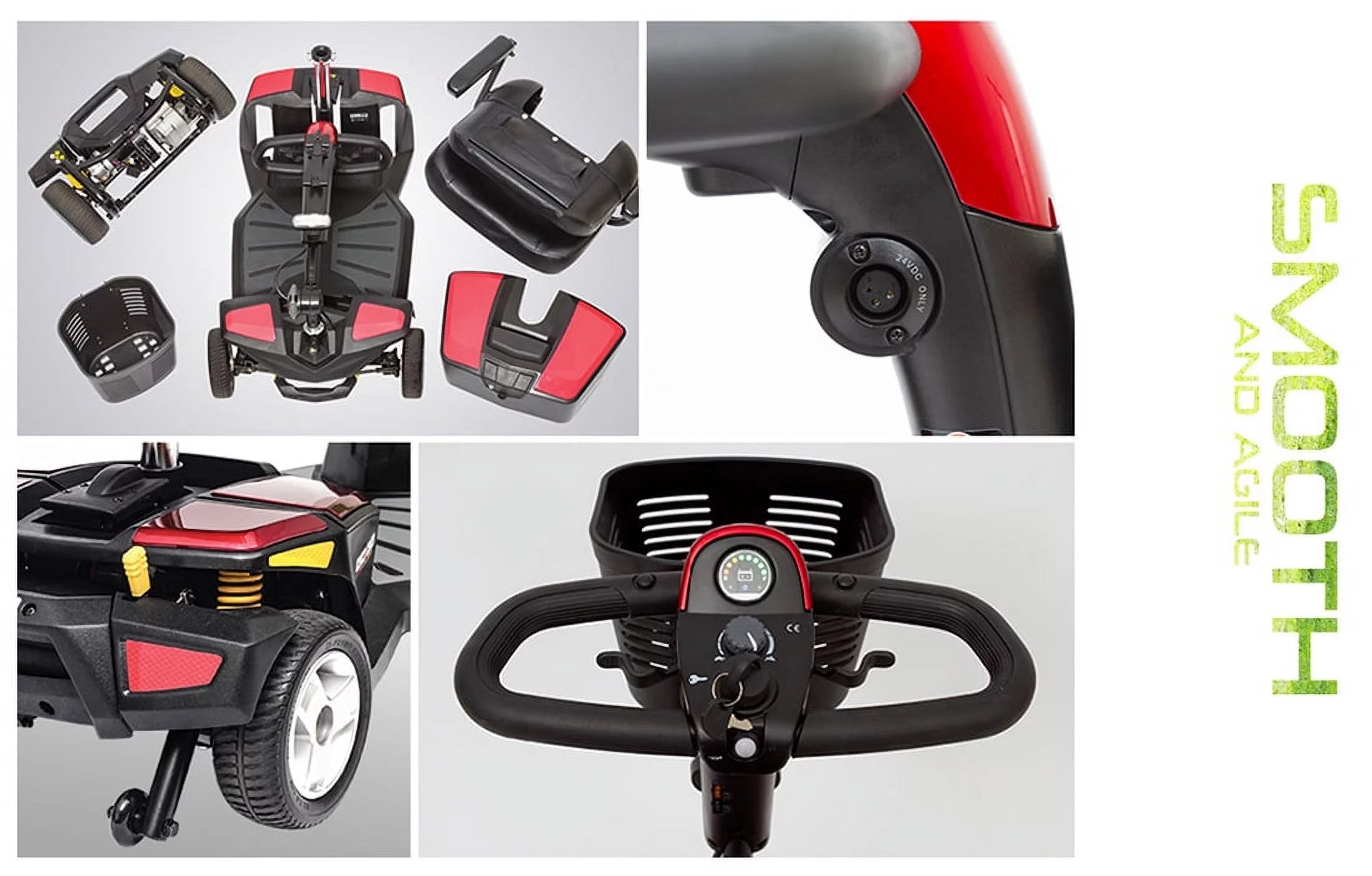 3-Wheel Mobility Scooter with Suspension M24077