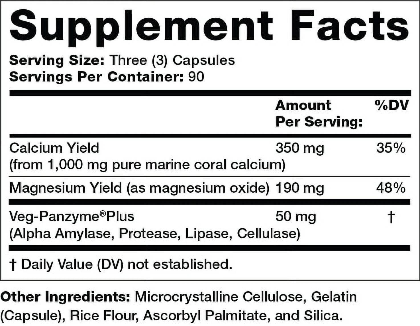 Coral Calcium Dietary Supplement, 1000mg, 270 Count W46029